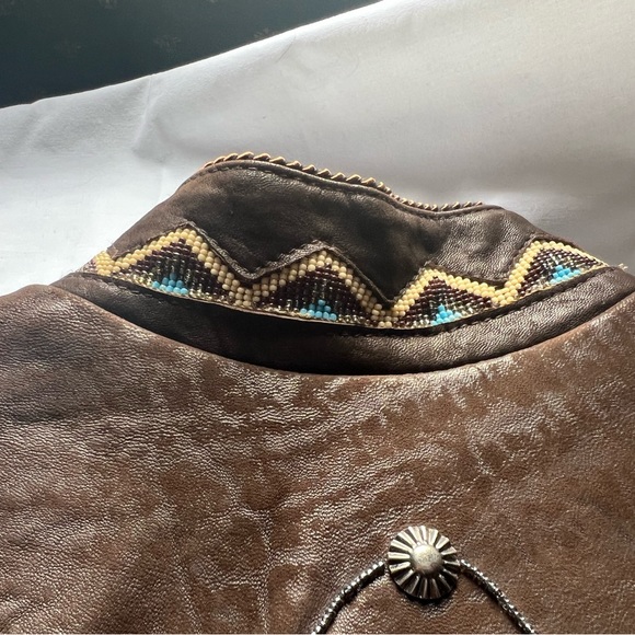 Tribe America Leather Jacket wm 14 - Picture 11 of 13